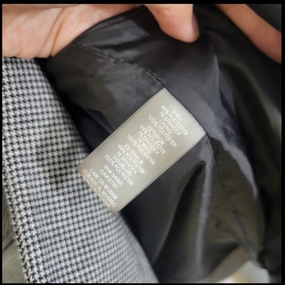 Calvin Klein Micro Houndstooth Jacket Blazer size 18 - Picture 7 of 9